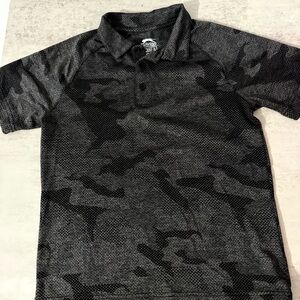Slazenger Black Camouflage Polo Shirt - Youth
